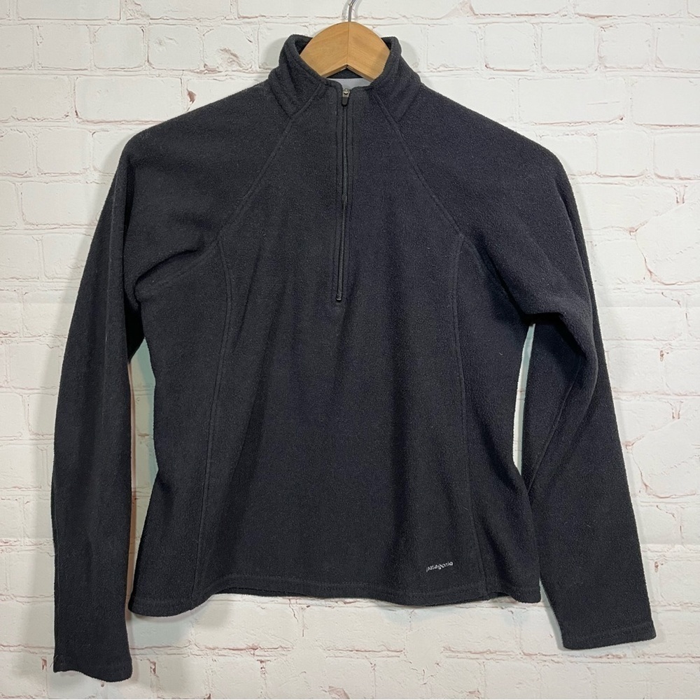 Vintage Patagonia Capilene Sweatshirt Womens Small Blue 1/4 Zip Fleece